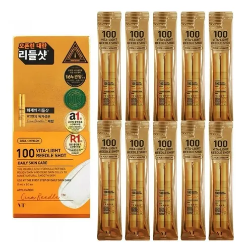 Vt 100 Vita-light Reedle Shot 10u X2ml Todo Tipo De Piel Día