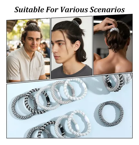 Paquete De 15 Cintas Para El Pelo Para Hombre, Cintas Para E