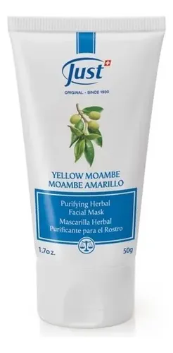 Mascarilla Purificante Rostro De Moambe Just antiacné Tipo de piel Grasa