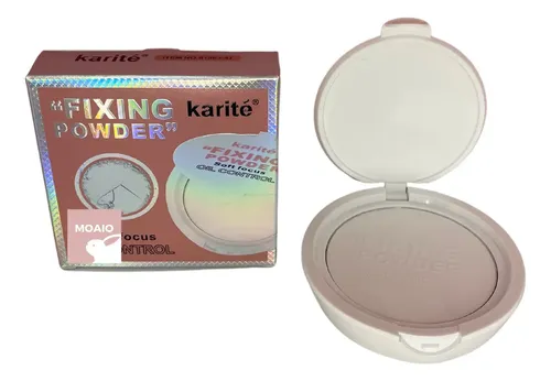 Polvo Compacto Oil Control – Karite Fixing Powder Tono Todo Tipo de piel