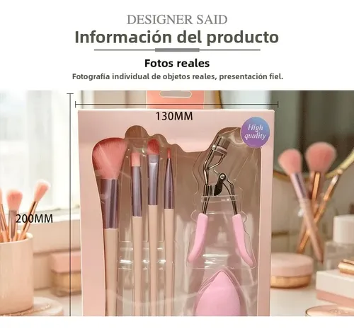 Set 2 Kits 6 Pinceles De Maquillaje Profesionales Herramient