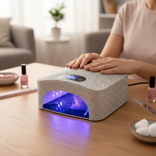 Cábina Lámpara Uñas Uv Led 72w City Girl Diseño Strass