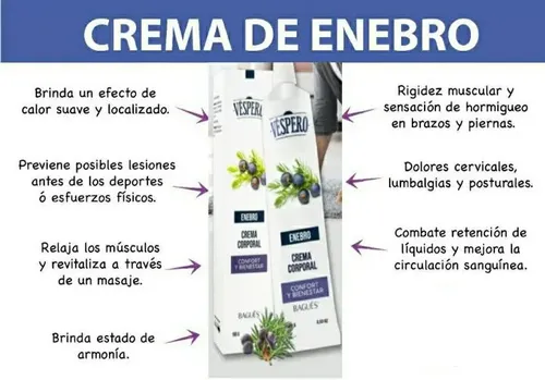 Crema Enebro Tratamiento Descontracturante 60gr