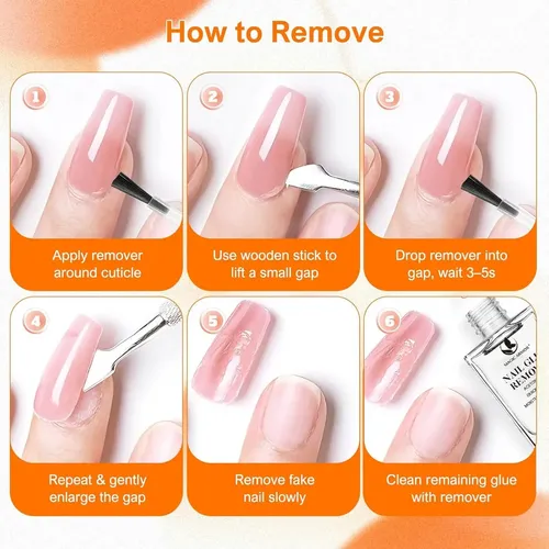 Pegamento y Removedor de Uñas Postizas Magic Armor – Sin UV, Secado Rápido y sin Acetona