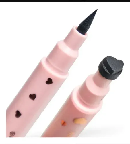 Delineador En Fibra Con Sello 2 En 1 Waterproof Mely Negro