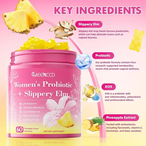 Gomitas Probioticas Femeninas Her Juicy Sabor Piña 60