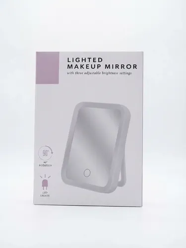 Espejo De Maquillaje Luz Led Touch Carga Usb