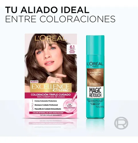 Retocador De Raiz Spray Magic Retouch L’oréal Paris Tono Castaño Claro