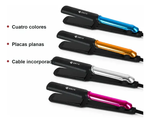 Plancha Planchita De Pelo Cerámica Para Alisado Y Peinado
