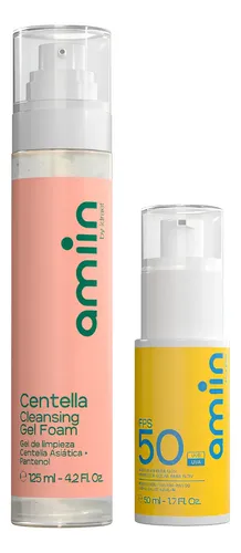Idraet Amiin Gel De Limpieza Centella + Emulsion Spf 50
