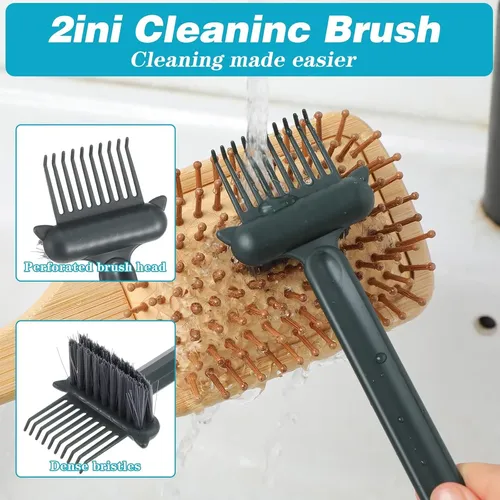 Herramienta Limpiadora For Cepillos De Pelo 2 En 1, -ll