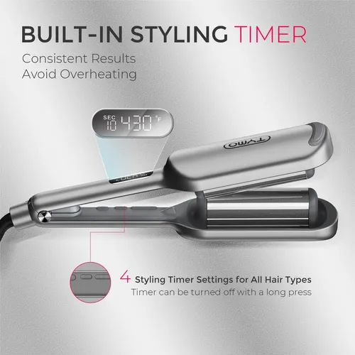 Plancha De Ondas Tymo Rovy 1.25” Gris, 3 Barriles