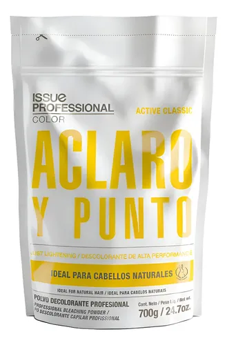 Polvo Decolorante Issue Aclaro Y Punto Cabellos Naturales