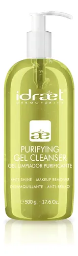 Gel Limpiador Purificante Idraet Para Piel Grasa De 500ml