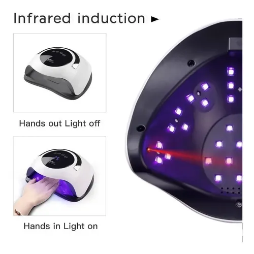 Cabina Tactil Sun Uv Led 120w Profesional Uñas Gel Semi