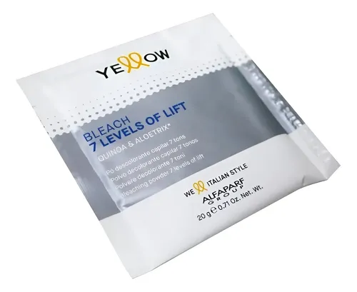 Polvo Decolorante Yellow Quinoa Y Aloetrix 9 Tonos 20g