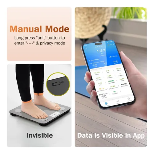 Báscula De Baño Inteligente Zoetouch Con Bluetooth E Imc