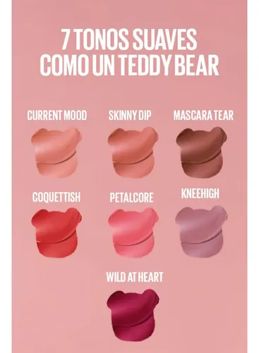 Labial Líquido Tinta Maybelline Teddy Tint 15 Skinny Dip