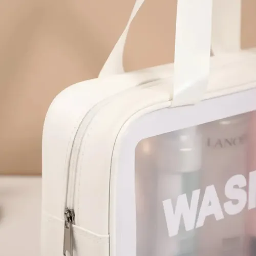 Neceser Viaje Maquillaje Portacosméticos Washbag Blanco Grande 29x9xh20