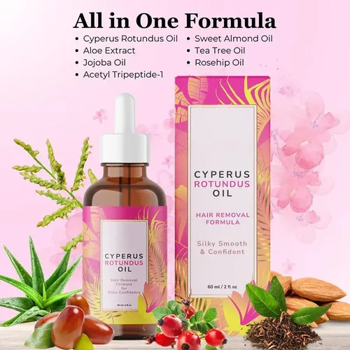 X Depilación Con Aceite De Cyperus Cuidado Del Vello .a