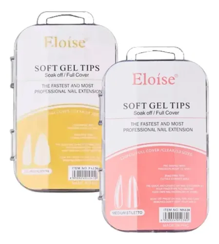 120 Tips Soft Gel Eloise Para Manicuria Profesional Press On