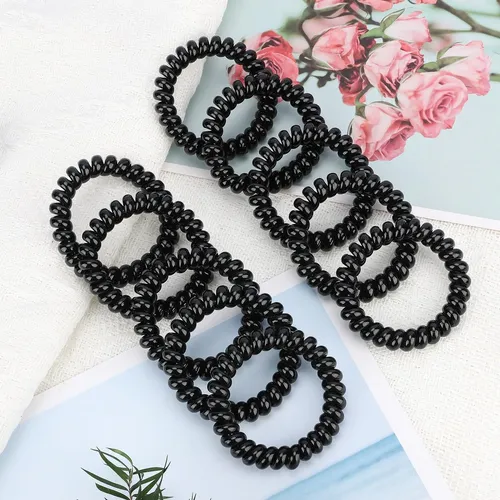 Laços De Cabelo Espirais Jesslab, 10 Pcs, Cores Sortidas