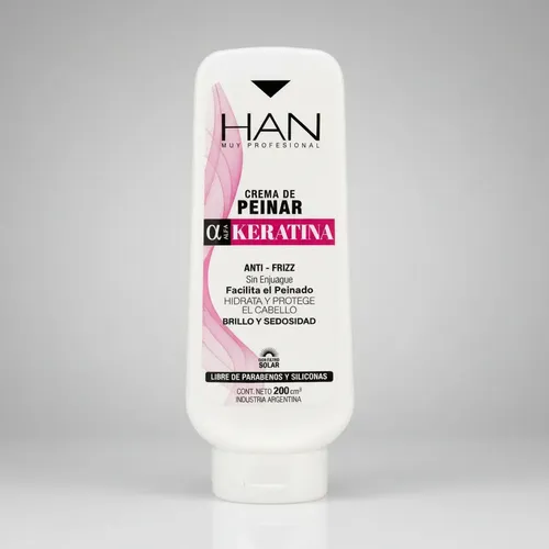 Han Crema De Peinar Keratina Antifrizz Brillo Y Suavi 200 Gr