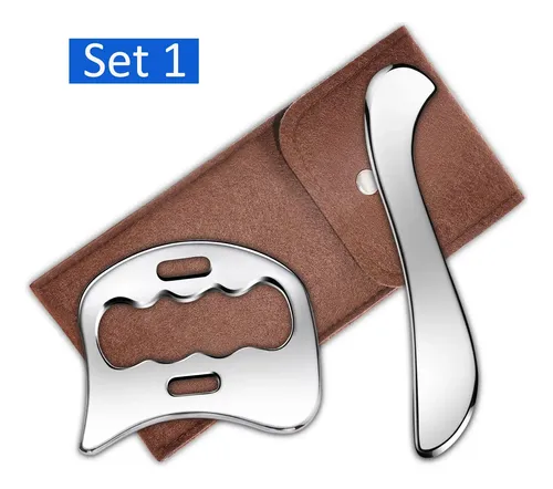 Gua De Masaje Sha In 1 Tools De Acero Inoxidable 3 Para Rasp
