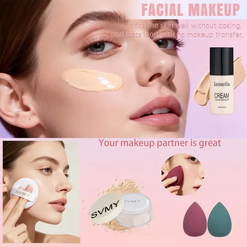 Set Maquillaje Rostro Completo 13 Piezas Mujer
