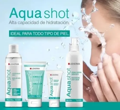 Aquashot Loción Micelar 3 En 1 Lidherma 190ml Limpia/hidrata