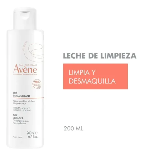 Avene Leche Limpiadora Desmaquillante Suavizante Pieles Sensibles