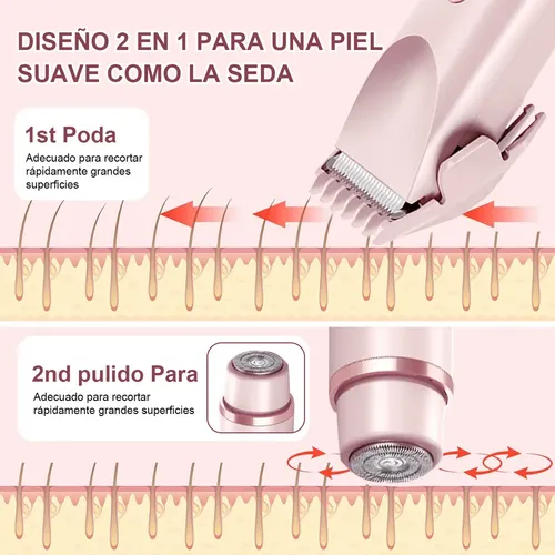 For For Depiladora De Bikini Eléctrica De Doble Cabezal 2