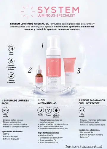 Crema Para Manos Cuello Y Escote Seytú Anti Manchas Hidrata