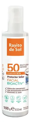 Rayito De Sol Protector Solar Facial Bioactiv Fps 50 100g