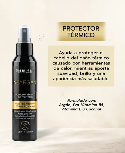 Protector Térmico Nissi Hair Nh Argan Provit B5 Vit E Coco