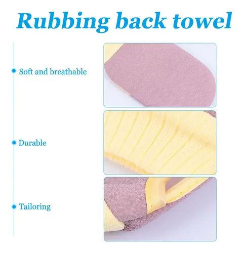 Guantes Exfoliantes Para Baño 2pcs Tela De Granos