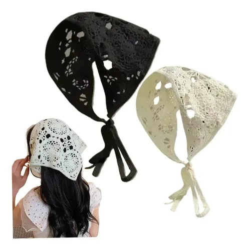 3 Piezas Diadema Bandana Tejida Crochet Para El Pelo Pf06041