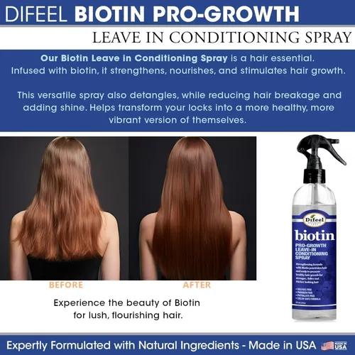 Set 4 Pasos Difeel Biotina Crecimiento Cabello