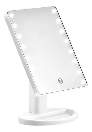 Espejo Con Luz Led Rectangular Maquillaje Cosmetica