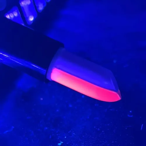 Labial Bicolor Fluo Glow Pinta Cara Maquillaj Brilla Luz Uv Color Fucsia – Violeta