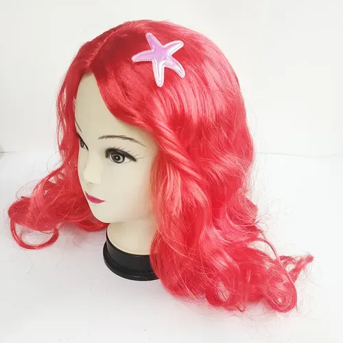 Peluca Cosplay Sirena Princesa +accesorios