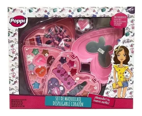 Set De Maquillaje Belleza Corazon S21651 Poppi Casa Valente