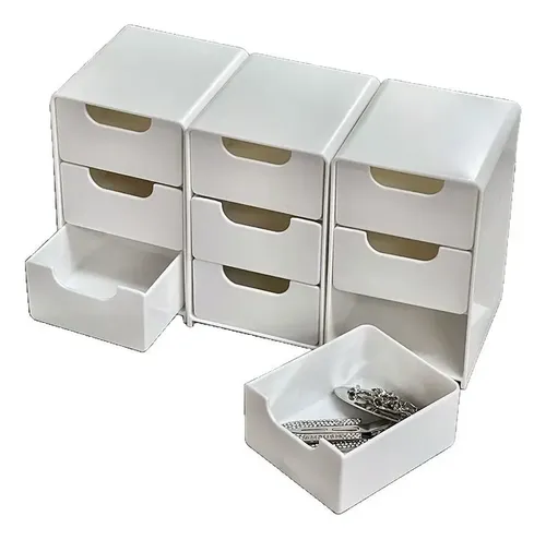 Caja Organizadora De Escritorio Para Cosméticos Y Joyas