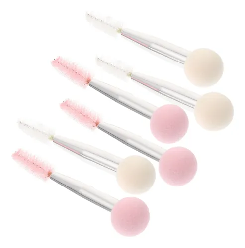 6 Uds. Esponja Doble Punta Para Cejas Maquillaje Mujer