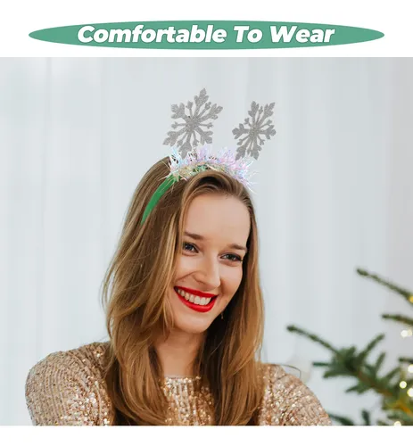 Diadema Con Forma De Copo De Nieve, Ligera, Para Fiesta De N