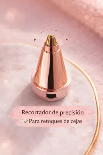 Depiladora Electrica De Cejas 2 En 1 Recargable Usb Luz Led