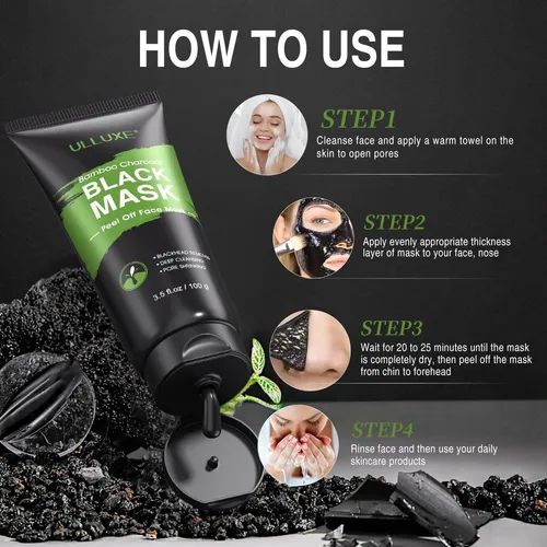 Kit De Mascarilla Facial Vegana Ulluxe Con Cúrcuma Y