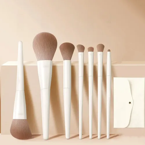 Set De 7 Brochas De Maquillaje En Polvo, Rubor Y Sombra De O