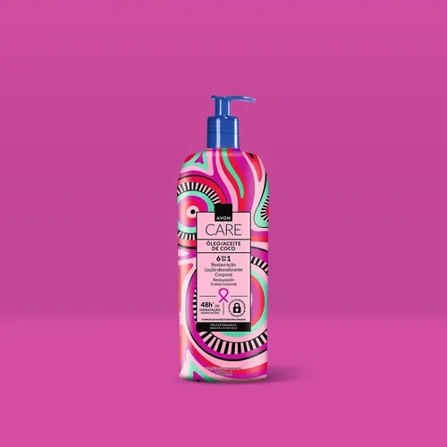 Crema Corporal Restauracion Avon 6en1 Aceite De Coco 1 Litro