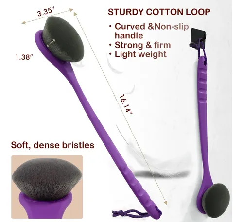 Aplicador De Loción Eoicceoh, Mango Largo, Color Morado
